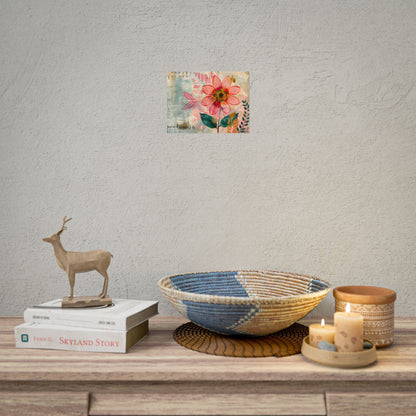 Blooming Growth: Whimsical Flower Art - Poster