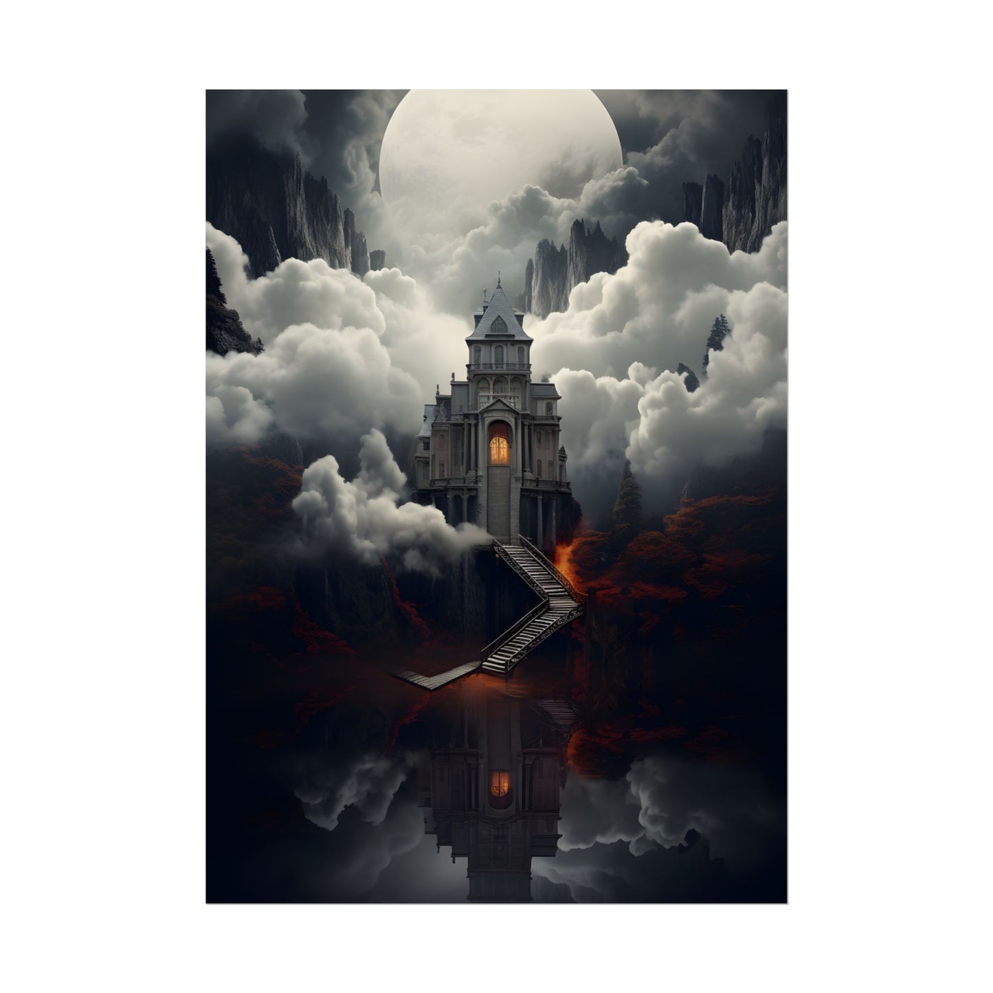 Handheld Message: Personal Artwork in a Small Oval Frame - Poster