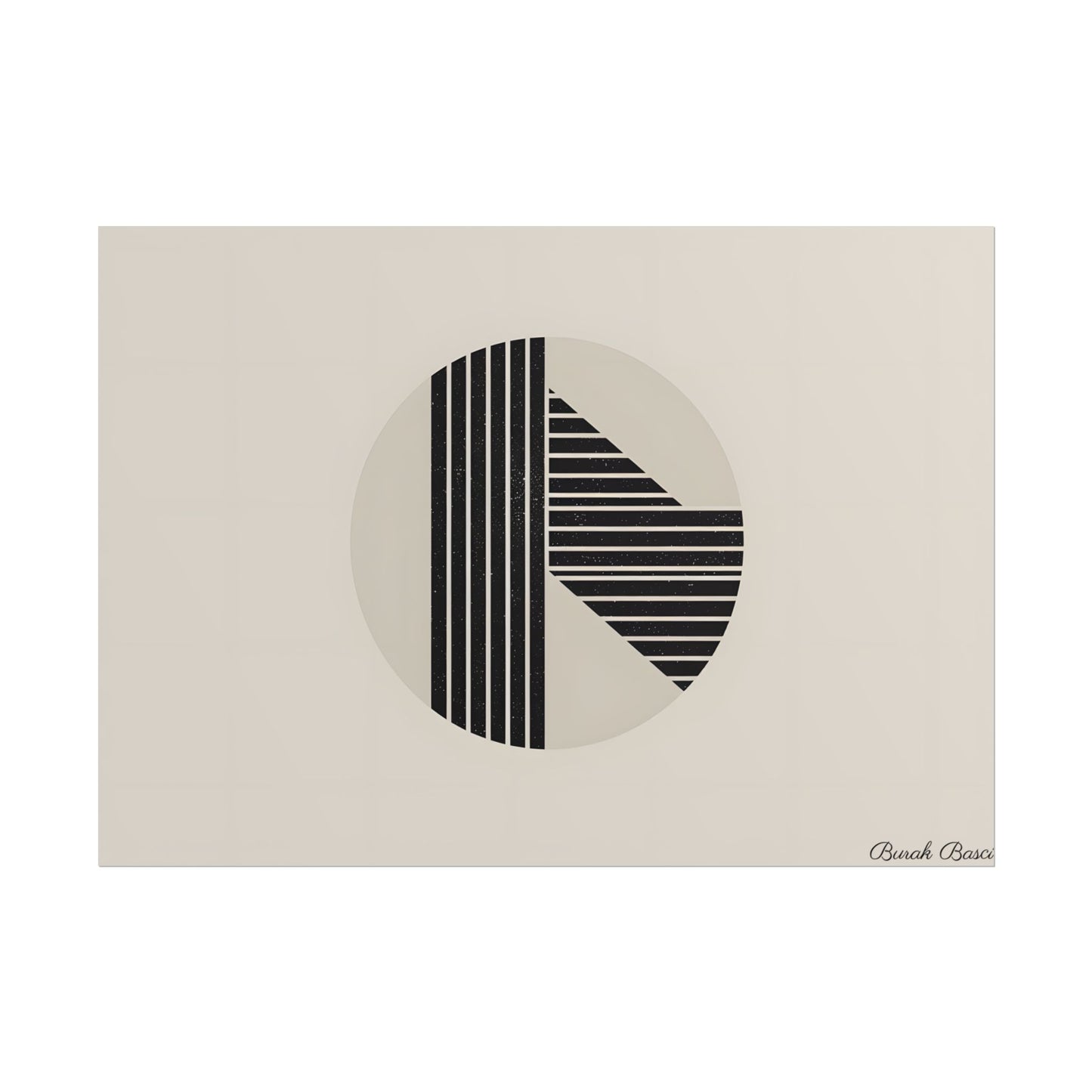 Modern Minimalist Poster: Bold Typography and Geometric Forms - Poster