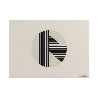 Modern Minimalist Poster: Bold Typography and Geometric Forms - Poster
