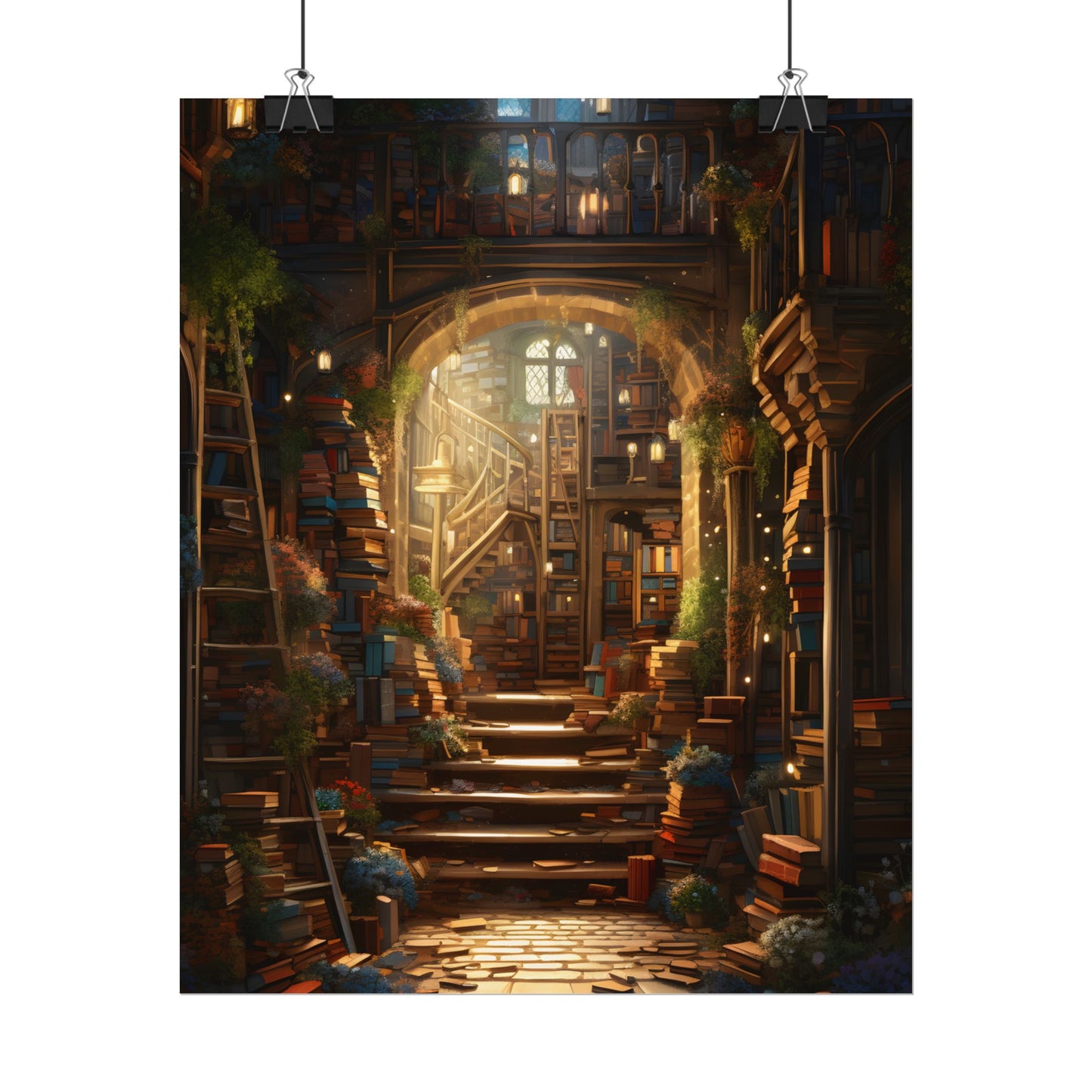 Magical Bookshop: Cozy Artwork of a Charming Bookshop - Poster