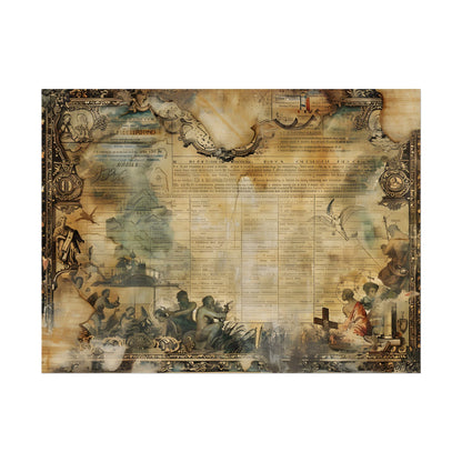 Vintage Biblical Scene: Medieval Art Poster - Poster