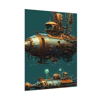 Steampunk Undersea Adventure: Captain Nemos' Submarine Odyssey - Poster