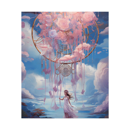 Dreamscape of Whispers: Ethereal Realm Digital Artwork - Poster