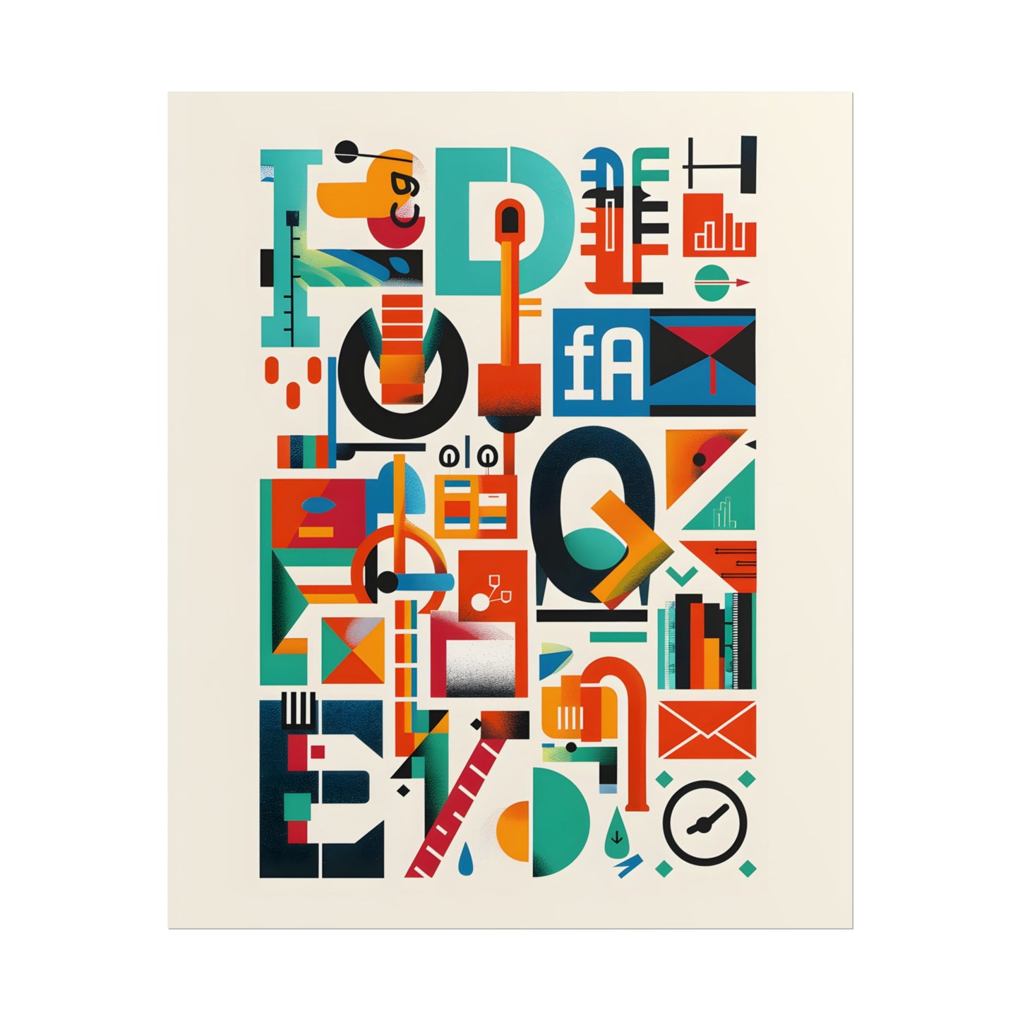 Colorful Infographic: Statistics Explained with Letter L - Poster