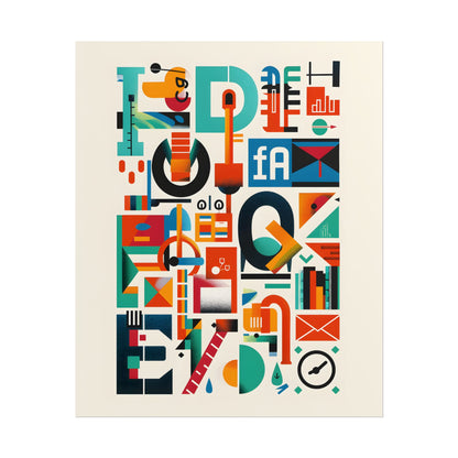 Colorful Infographic: Statistics Explained with Letter L - Poster