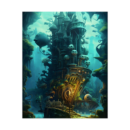Steampunk Undersea Odyssey: Captain Nemo's Mechanical Voyage - Poster