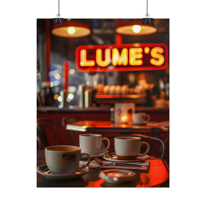Retro Kitchen Diner: Vintage Artwork from Lukes - Poster