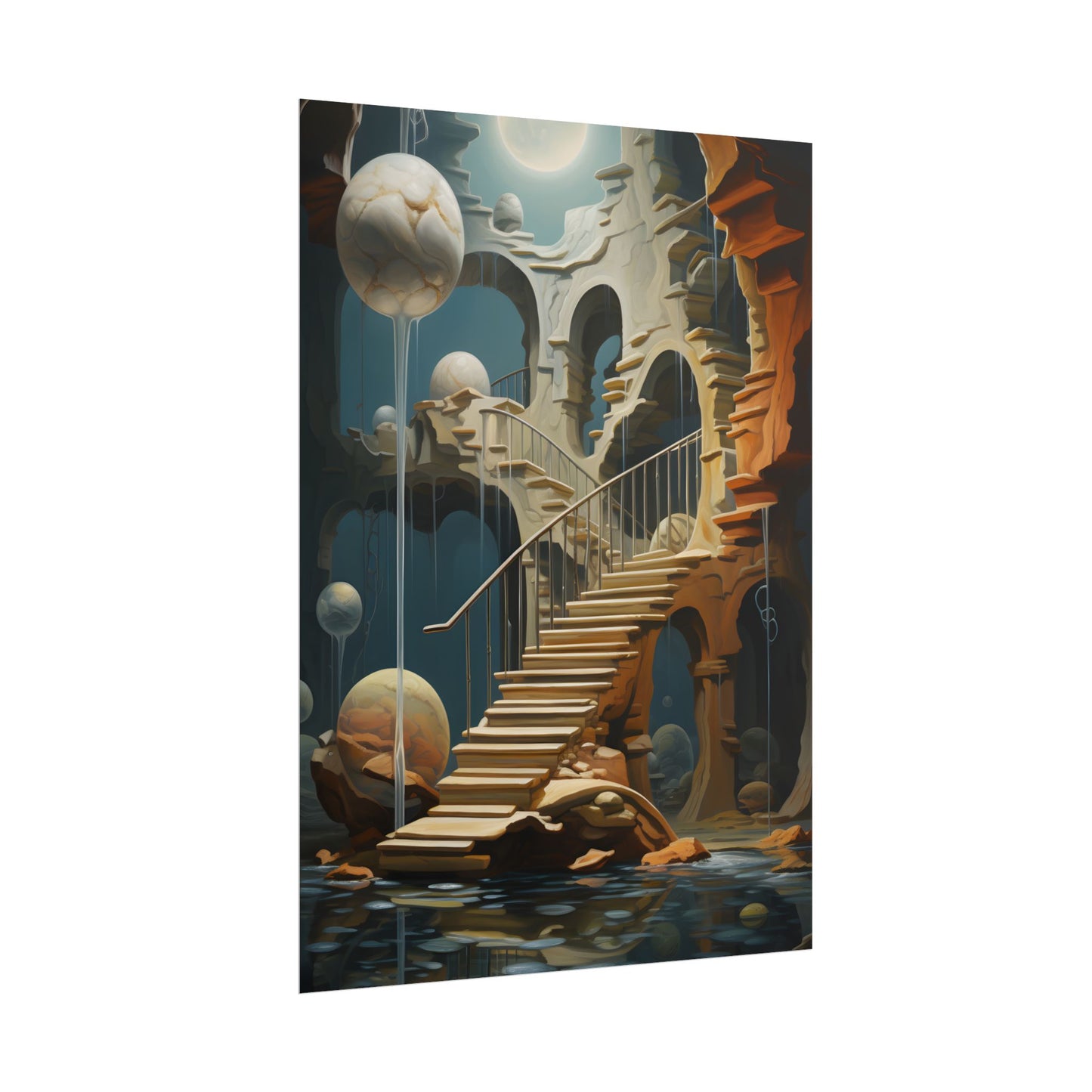 Person in Urban Oasis: Outdoors Artwork - Poster