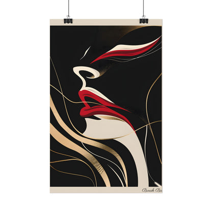 Elegant Art Nouveau Peacock: Timeless Vintage Beauty - Poster