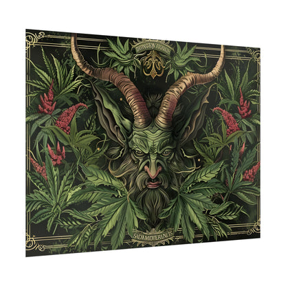 Victorian Devil: Dark Ominous Illustration - Poster