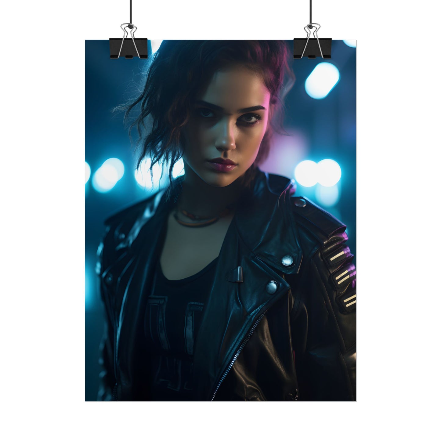 Cyberpunk Dark Beauty: Teenage Artwork - Poster