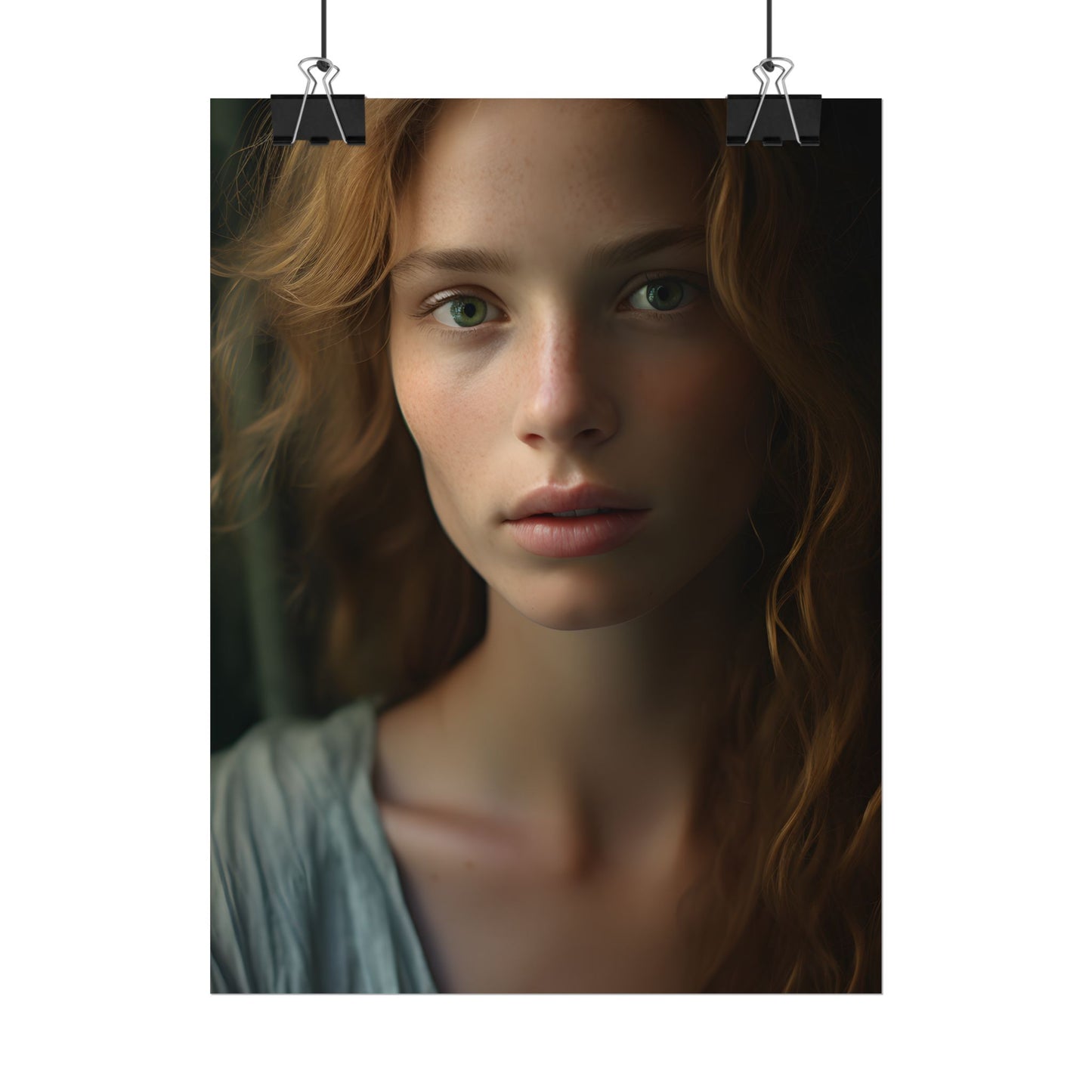 Close-Up Joy: Light Blue Eyes - Poster
