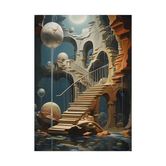 Person in Urban Oasis: Outdoors Artwork - Poster
