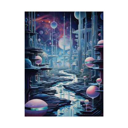 Celestial Art Gallery: Modern Architectural Design - Poster