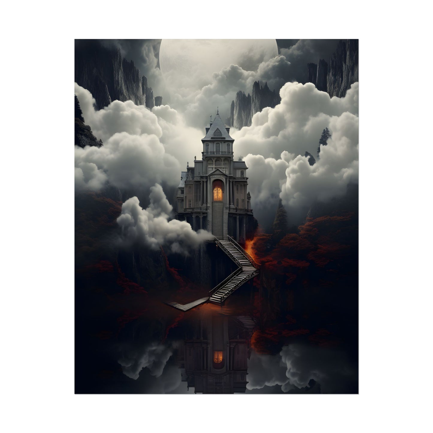 Handheld Message: Personal Artwork in a Small Oval Frame - Poster