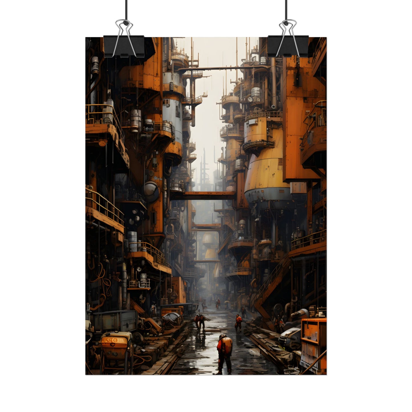 Steampunk Apocalypse: Post-Apocalyptic Cityscape - Poster
