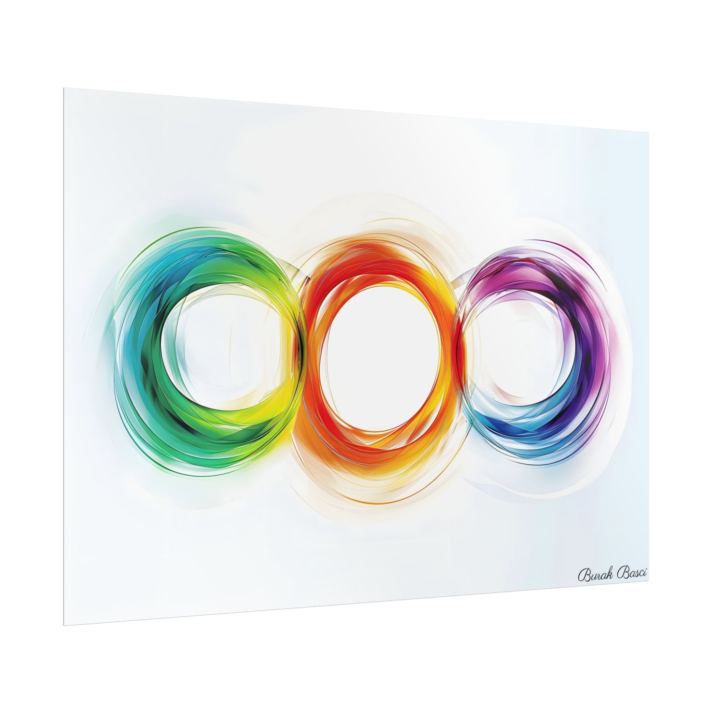 Colorful Swirls: Graphic Art Design - Poster