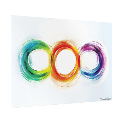 Colorful Swirls: Graphic Art Design - Poster