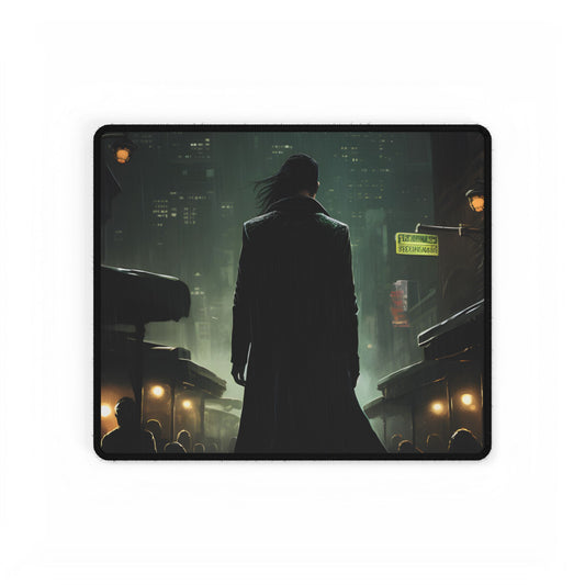 Urban Fantasy Detective: Noir City Night Art - Desk Mat