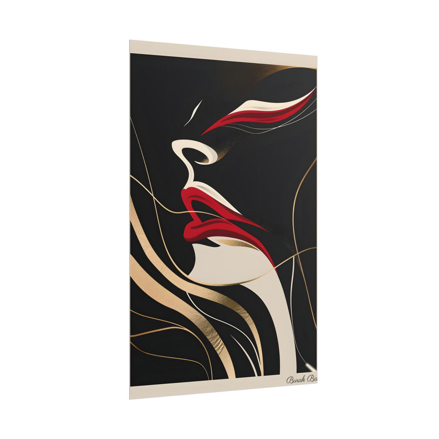 Elegant Art Nouveau Peacock: Timeless Vintage Beauty - Poster