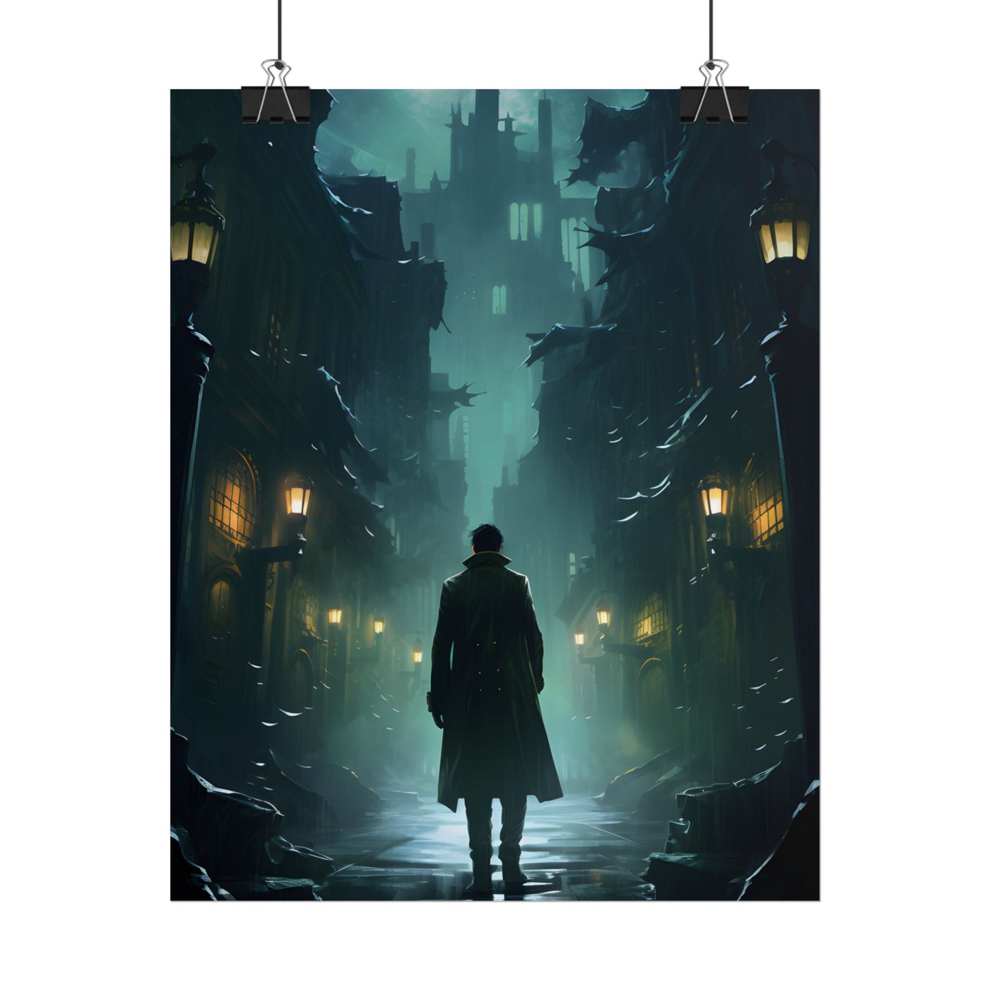 Urban Noir Detective: Mystery Solving Artwork - Poster