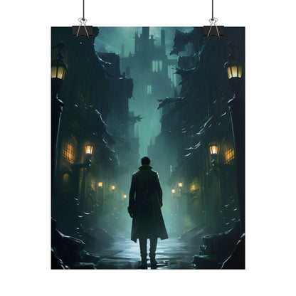 Urban Noir Detective: Mystery Solving Artwork - Poster