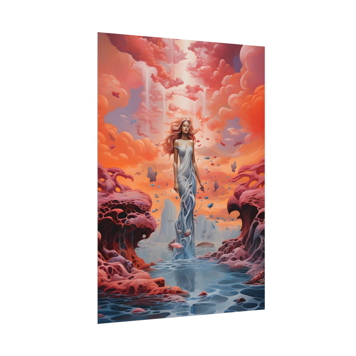 Immersive Dreamscape: A Surreal Journey through Psychedelic Art - Poster