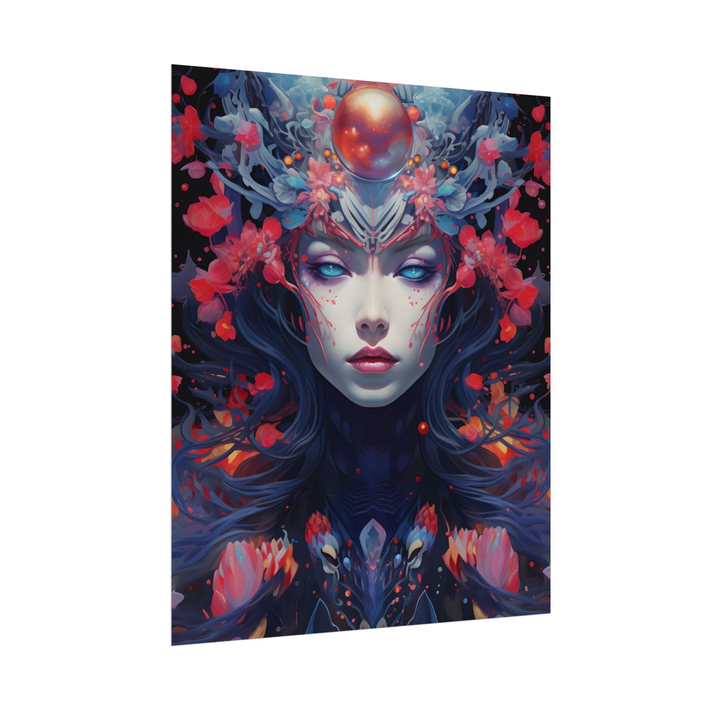 Otherworldly Celestial Dreams: Starry Night Artwork - Poster