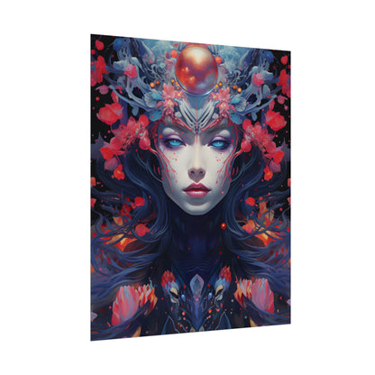 Otherworldly Celestial Dreams: Starry Night Artwork - Poster