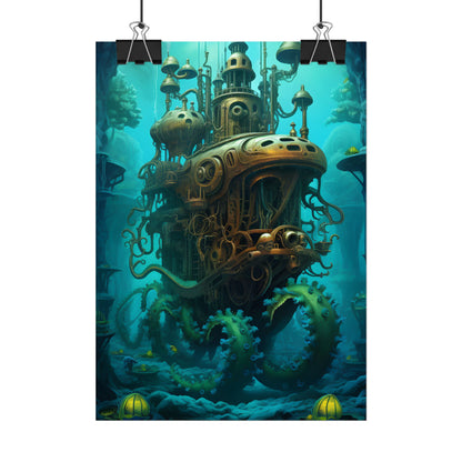 Steampunk Underwater Adventure: Dive into Discovery - Poster