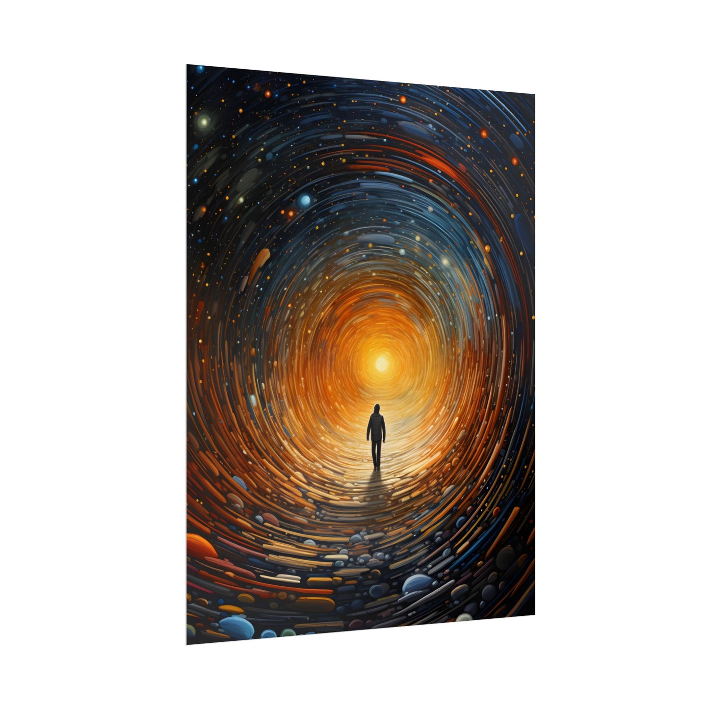 Space-Time Explorer: Intergalactic Adventure Digital Art - Poster