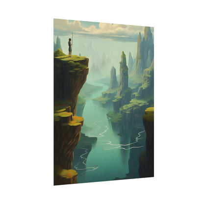 Outdoor Landscape: Desert Rock Formation Digital Art - Poster