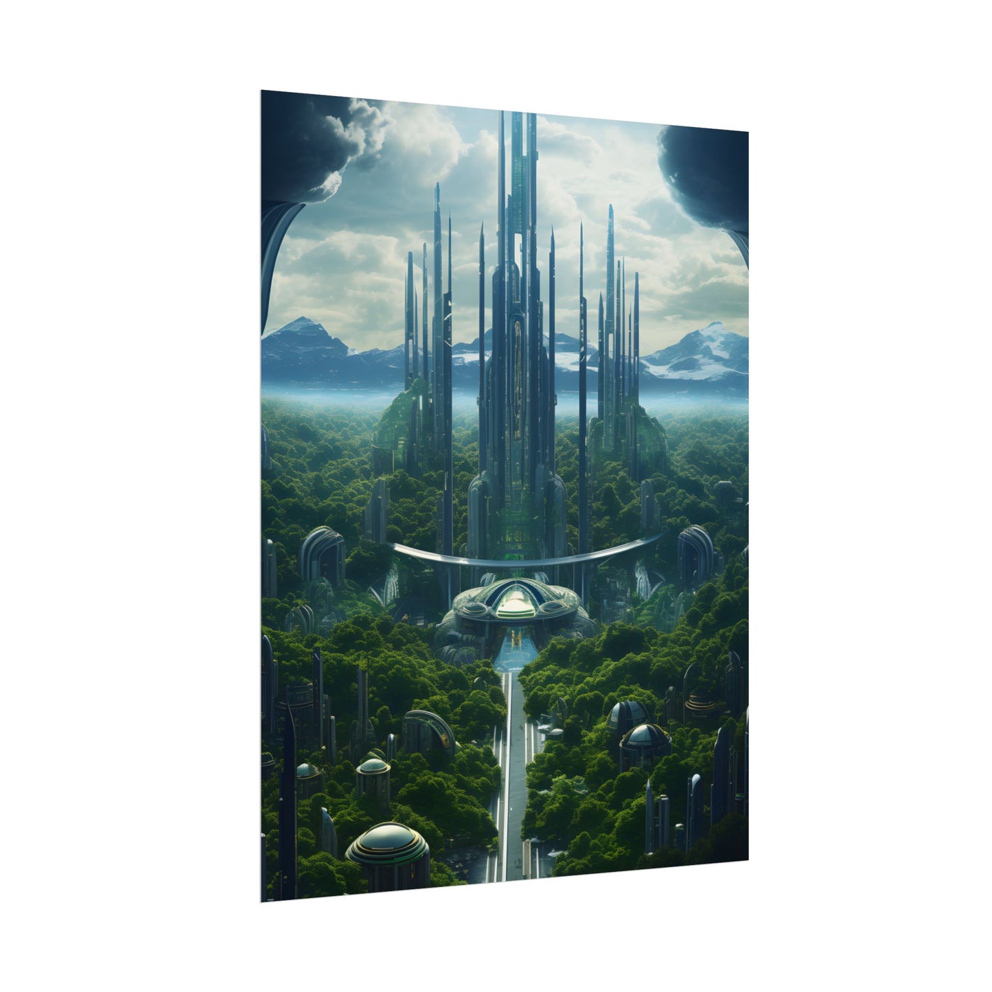 Dystopian Utopia: Perfect Yet Oppressive Society - Artwork - Poster