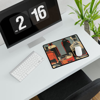 Vintage Classic Cocktail: Old-Fashioned Glass Artwork - Desk Mat