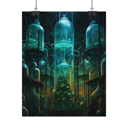 Molecular Secrets: Laboratory Artwork Showcase - Poster