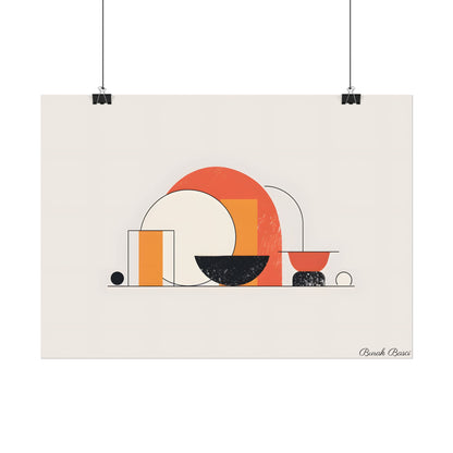 Minimalist Digital Product Design: Bold Block Artwork - Poster