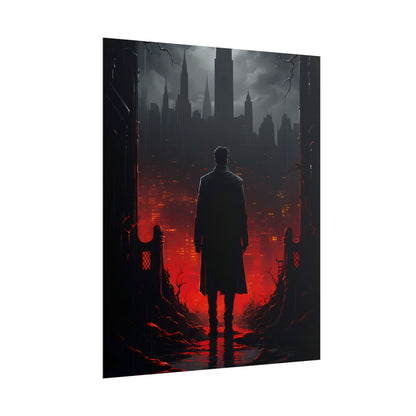 Urban Fantasy Detective: City Streets Mystery Artwork - Poster