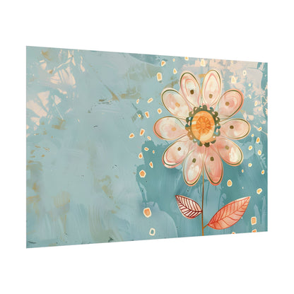Whimsical Growth Mindset Flower: Blooming Art - Poster