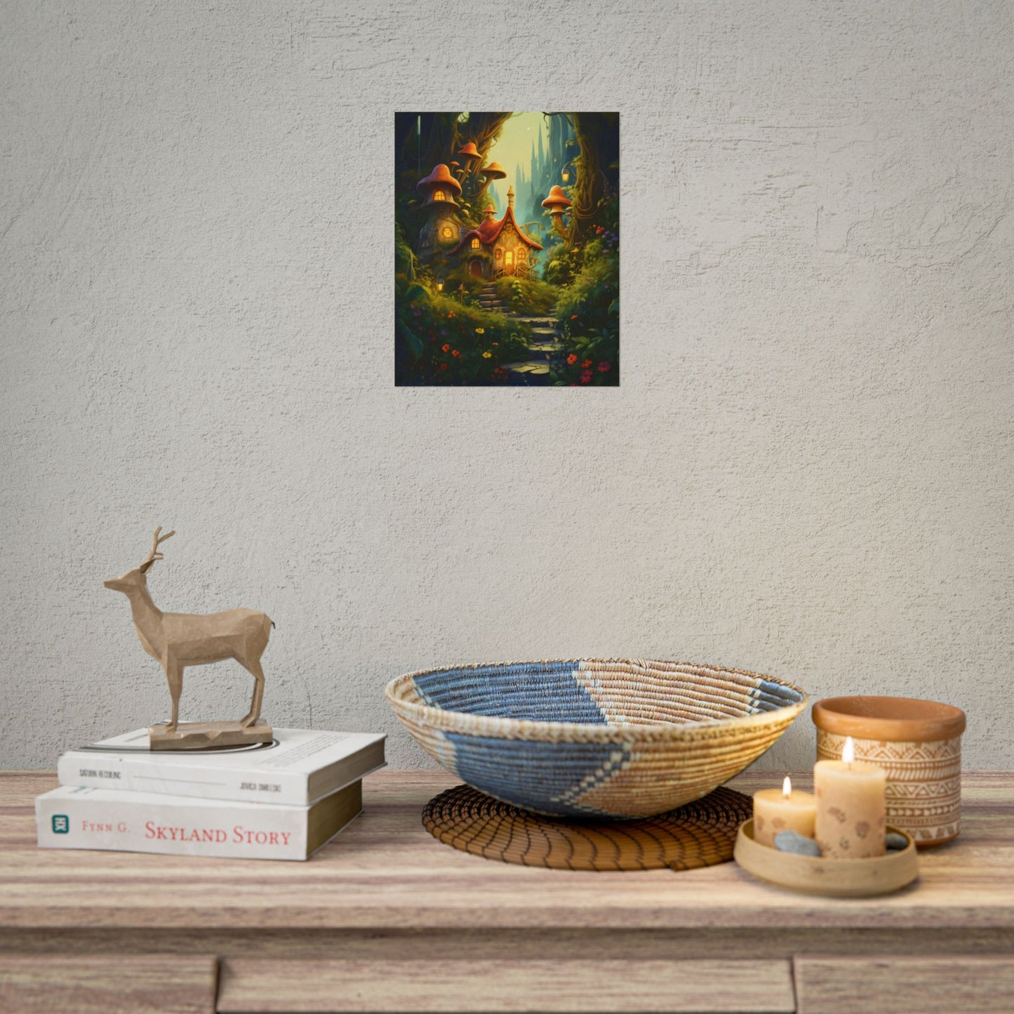 Enchanted Forest Wonder: A Young Hero in Whimsical Magic - Poster