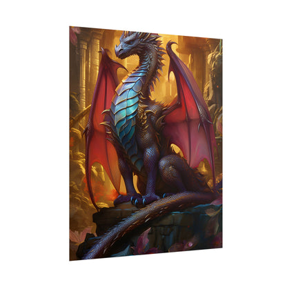 Ancient Dragon Guardian: Fantasy Artwork - Dragon Art - Poster