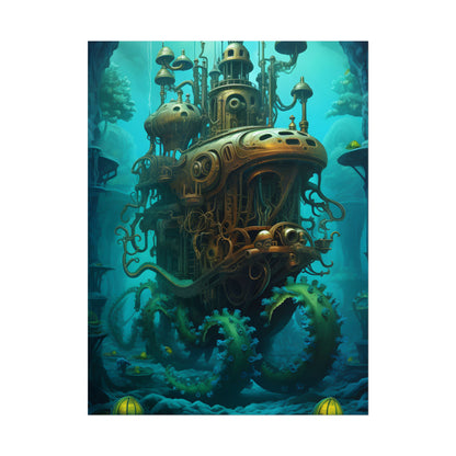 Steampunk Underwater Adventure: Dive into Discovery - Poster