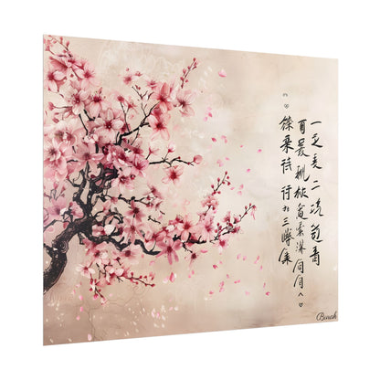 Elegant Cherry Blossom: Japanese Art Photography - Poster
