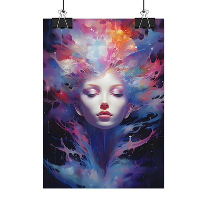 Otherworldly Celestial Dreams: Impressionistic Art Gallery - Poster