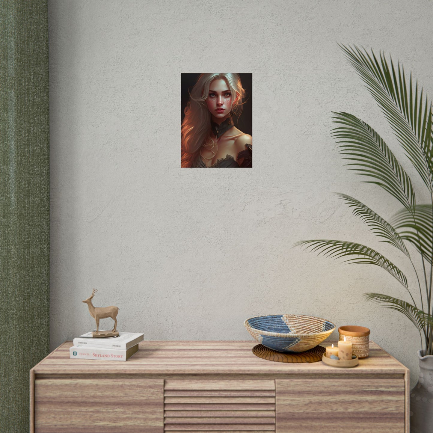 Blonde Beauty: Artistic Portrait of a Woman - Poster