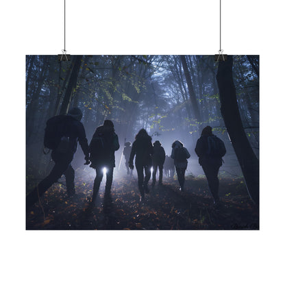 Mysterious Forest Adventure: Exploring with Courage - Poster