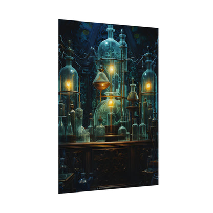 Laboratory Scene: Scientist in Chemical Research - Poster