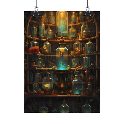 Lab Curiosities: Mysterious Research Space Artwork - Poster