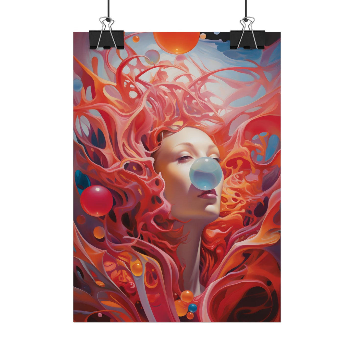 Celestial Landscape: Peaceful Skies and Waterfront Serenity - Poster