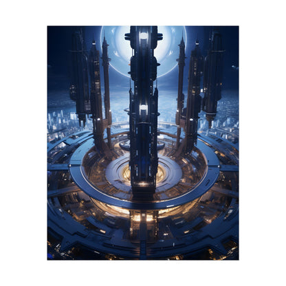 Massive Space Station: A Complex Oasis in Outer Space - Poster